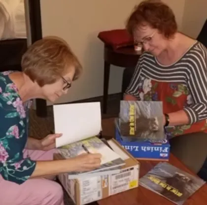 Author and illustrator book signing